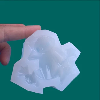 

New Transparent Silicone Mould Resin Decorative Craft DIY Cute Little frog shape Type epoxy resin molds for jewelry making