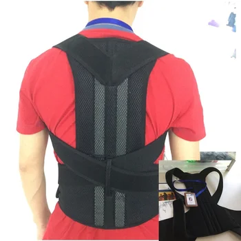 Adjustable Posture Corrector Men Posture Corset Back Corrector Correction Orthopedic Corset Back Elastic Brace Belt AFT-B003