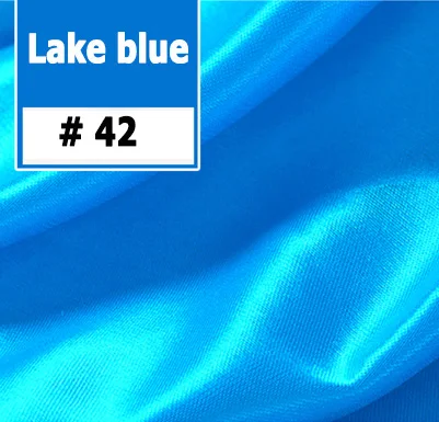 20 футов длинный свадебный фон пеленки коралловые пеленки вечерние занавески драпировка дизайн сценический Фон атласная драпировка украшения стен - Цвет: 42 Lake blue