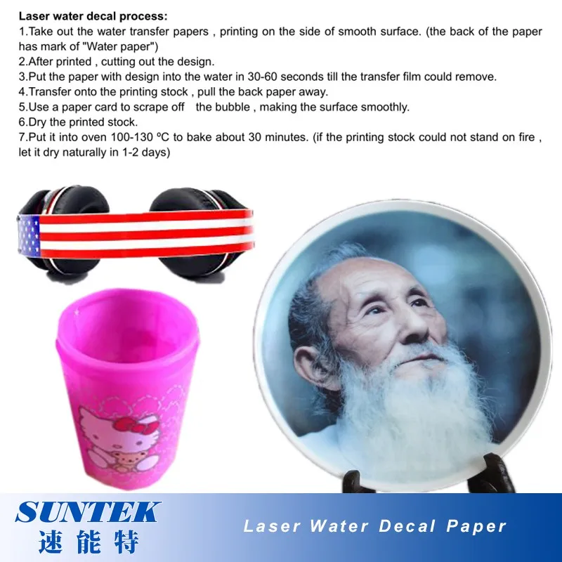 Laser water transfer paper
