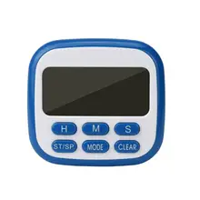 Двойной цифровой таймер секундомер для кухни для выпечки тренажерного зала светодиодный Многофункциональный цифровой шагомер