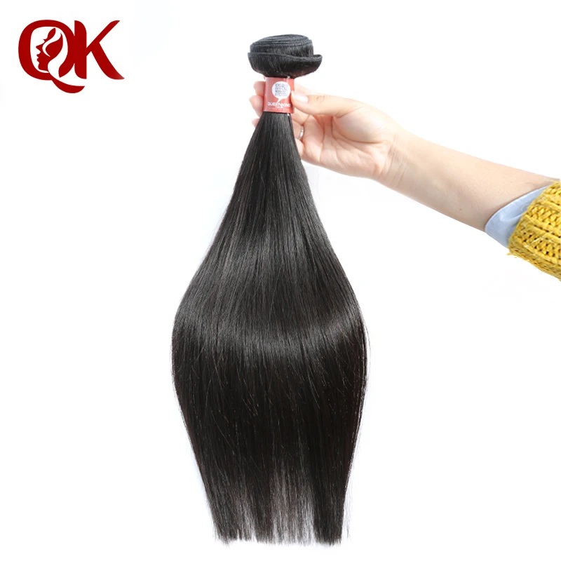 

QueenKing Hair Peruvian Remy Hair Silky Straight Natural Color Human Hair Weave Bundles Hair Weaving 10-30 Inch Free Shipping