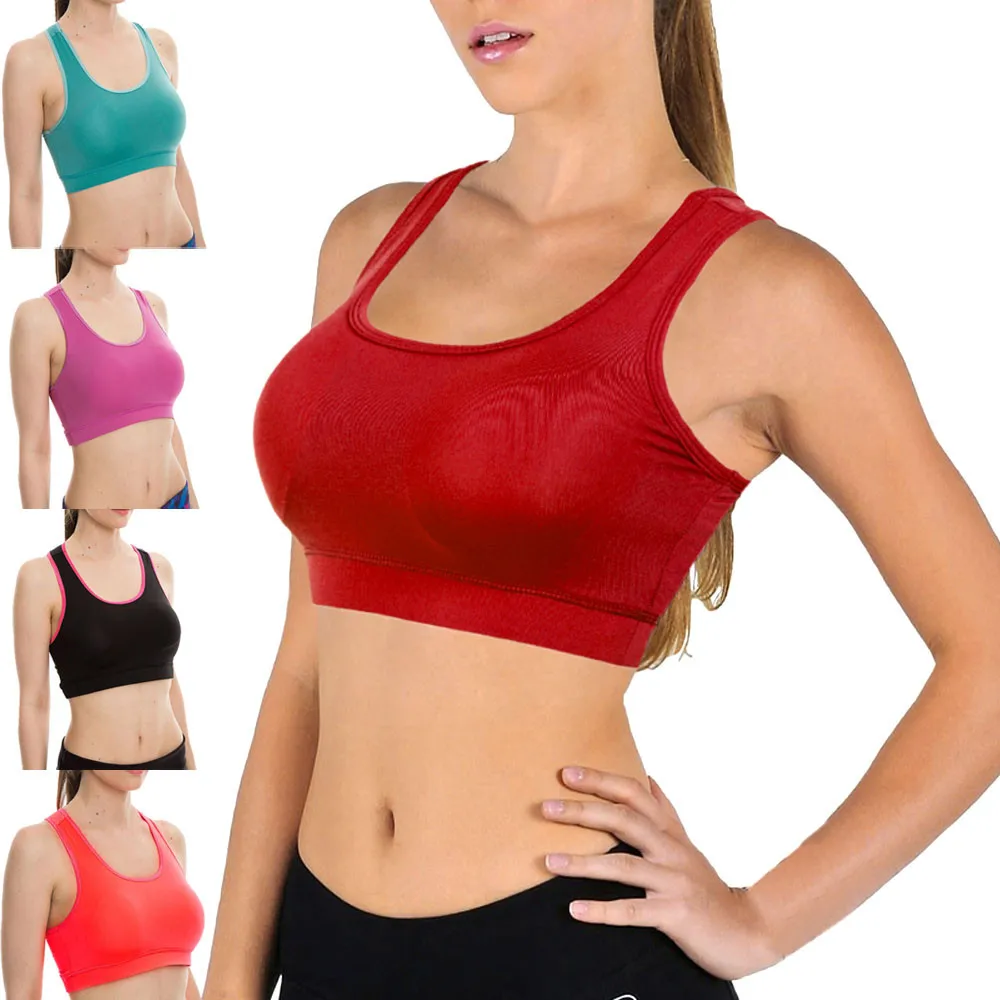 

KANCOOLD Women's Fitness Yoga Stretch Workout Tank Fashion Sexy Seamless Racerback Breathable Sports Bra