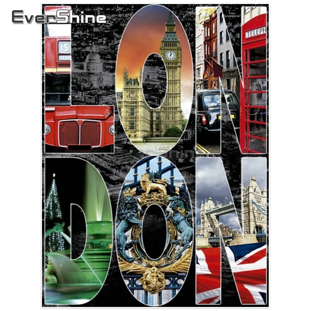 

EverShine Diamond Mosaic Handmade Home Decor Diamond Painting Cross Stitch Square Rhinestones Diamond Embroidery Full Kit London