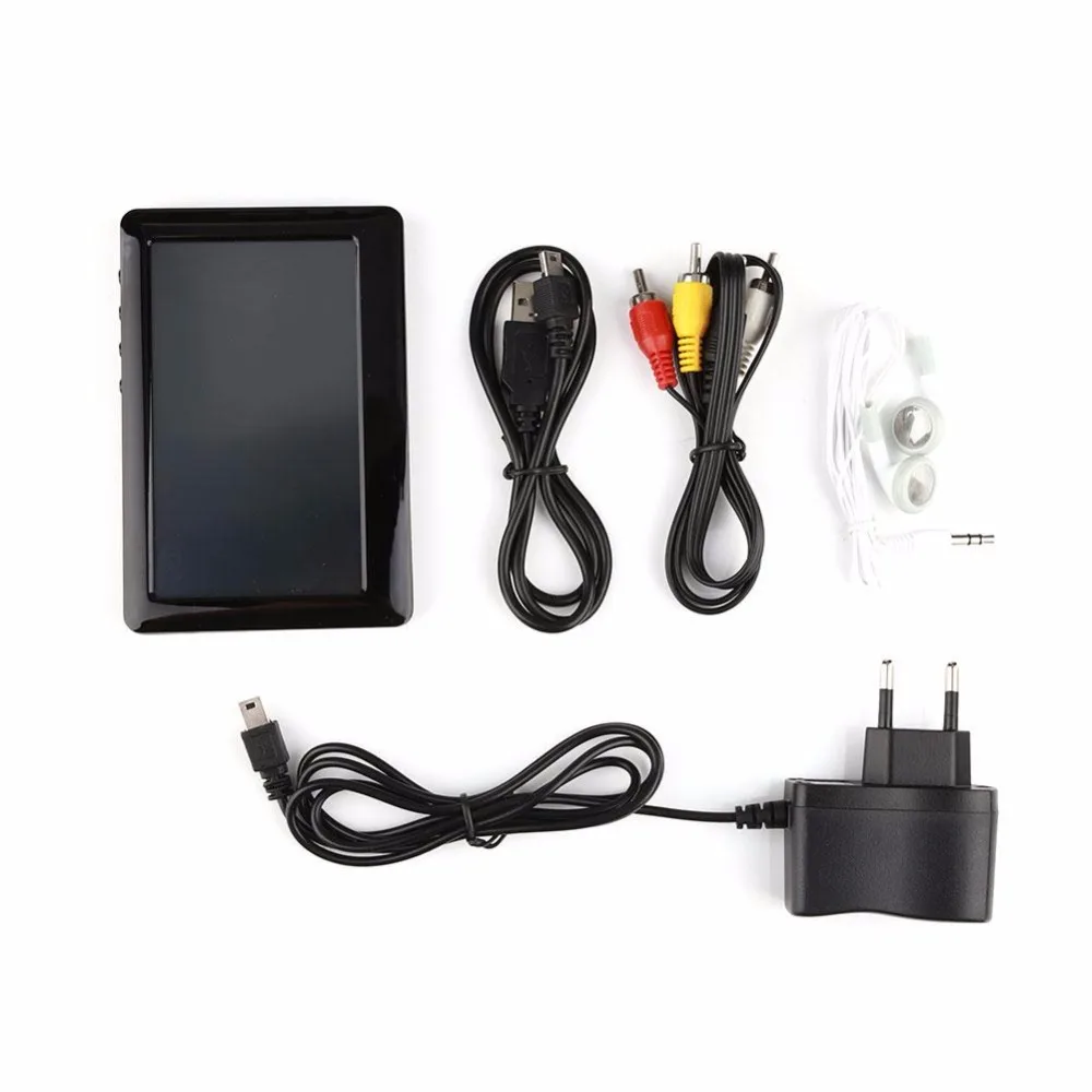 BCMaster 4 3 дюймов Премиум Портативный ЕС Plug HD сенсорный экран 8 Гб MP3 MP4 MP5 плеер