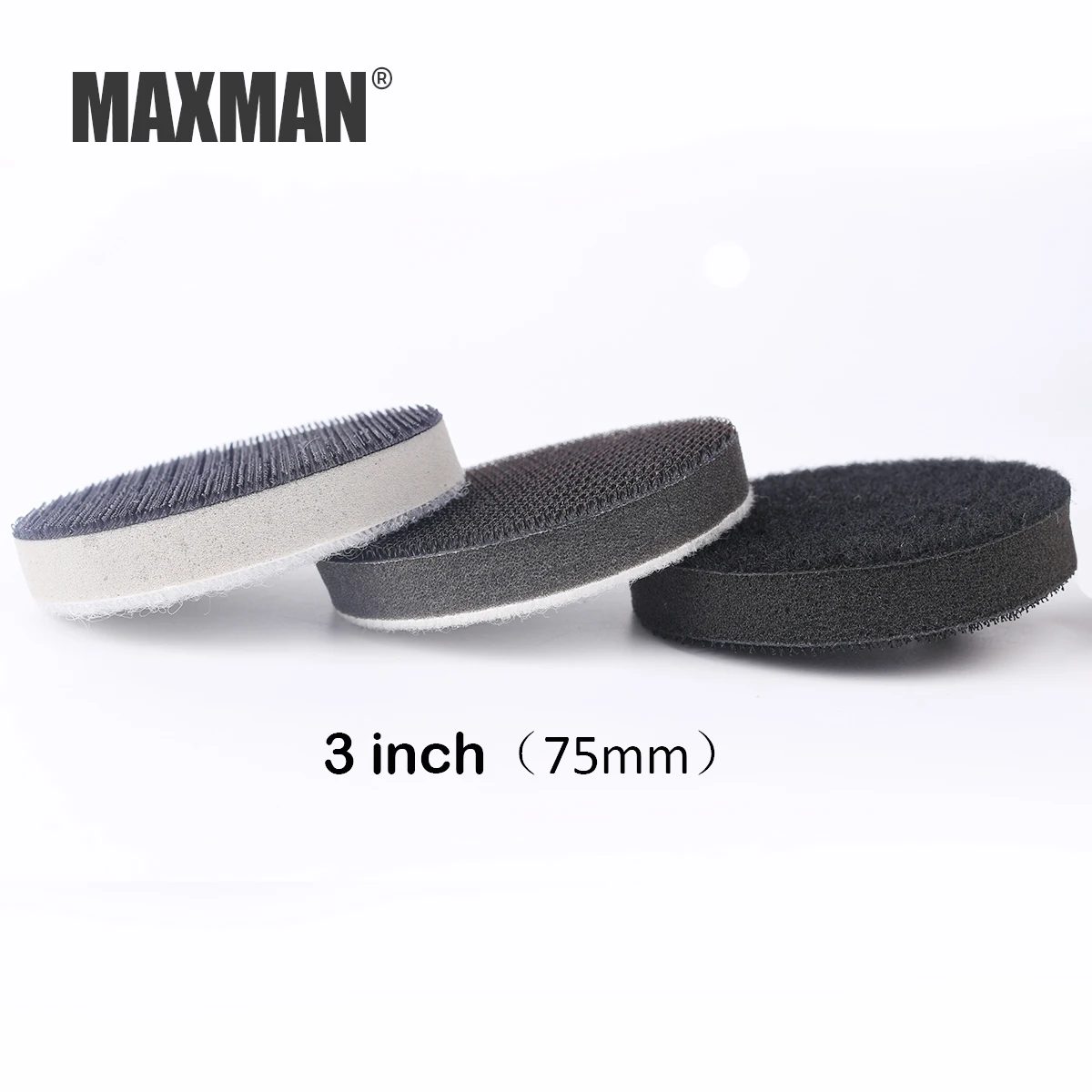 

3 Inches (75mm) Sponge Buffering Pad for Flocking Sanding Disc Backing Pad Uneven Surface Polishing Power Sander Accessories
