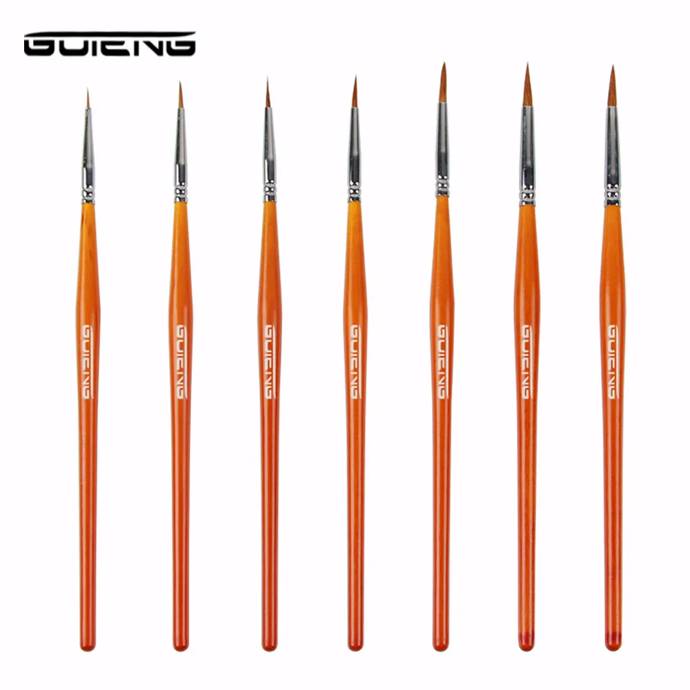 

7Pc Paint Brush Set Professional Wolf Hair Art Nail Painting Set Drawing Brushes Art Painting Brush Pen Watercol Art Pain Brush