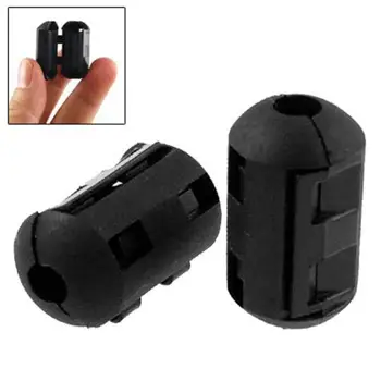 

2015 Hot Wholesale UK 10 Pcs Movable Offset 5mm Inner Diameter Black Ferrite Core Ring