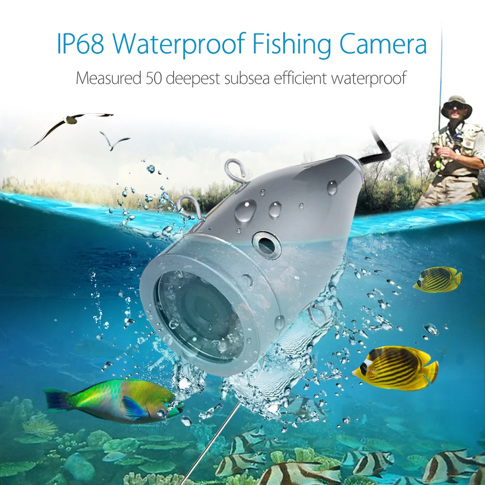 Eyoyo Underwater Fishing Camera 9 inch LCD Monitor HD 1000TVL  Waterproof DVR Video Cam (Infrared Lights 30m cable) Eyoyo Underwater Fishing Camera 9 inch LCD Monitor HD 1000TVL  Waterproof DVR Video Cam (Infrared Lights 30m cable)