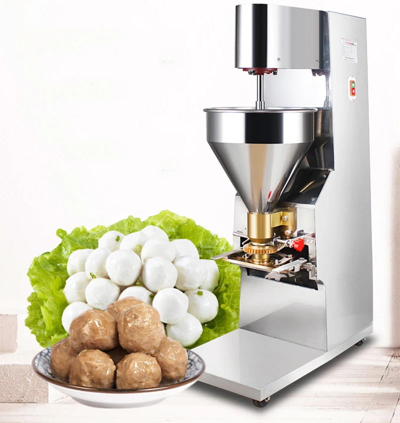

220V Commercial Meatball forming machine Automatic meatball making machine Stainless steel pork beef fish meatball maker 1100W Y