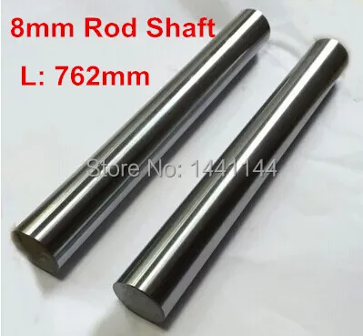 

4pcs 8mm hardened linear shaft Dia 8mm - 762mm Chrome Precision Hardened Rod Linear Round Shaft