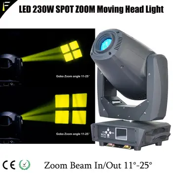 

Straight Line 5-Prism Gobo Spot Moving Head Light LED 230w 11~20 Degree Zoom Spot Moving Beam Light for Bar Club Small Stage