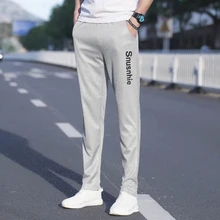 Весенне-летние мужские штаны новые модные обтягивающие повседневные спортивные брюки мужские спортивные джоггеры полосатые облегающие однотонные брюки тренажерные залы