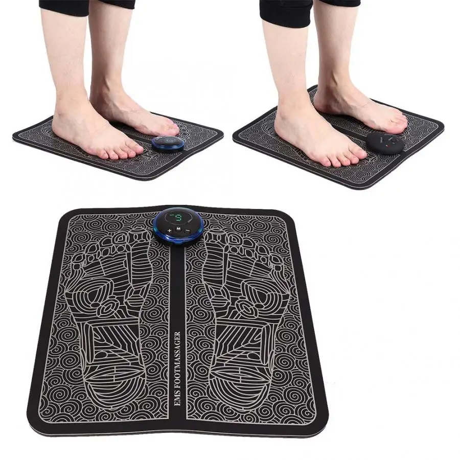 

Electric EMS Foot Massage Pad Feet Acupuncture Stimulator Massager Foot Massage Cushion