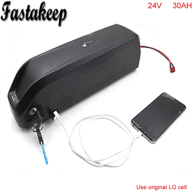 24В 30ач литий-ионный аккумулятор для электровелосипеда big HaiLong 7S9P 350 Вт с usb-портом и