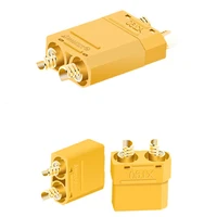 2 unids/lote conector macho conjunto de conector de batería 4,5mm macho hembra conector de banana chapado en oro Accesorios
