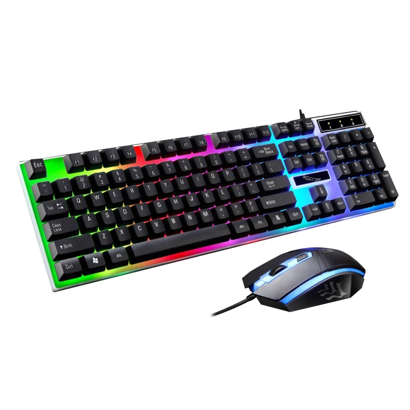 

G21 Wired Gaming Keyboard Mouse Combo Mechanical Backlit Optical 104 Keys Keyboard Mouse Set For Dota2 LOL Laptop Gamer fortnite