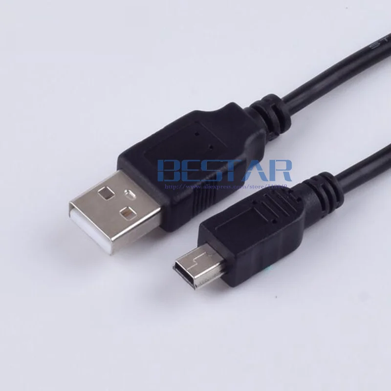 Оптовая продажа 5 контактный 3 футовый USB кабель типа А Папа/мини B папа Черный