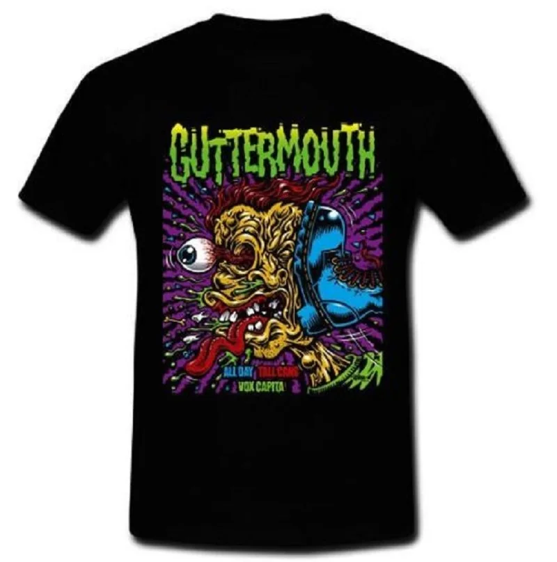 Новая мода рукав короткий o образным вырезом Мода 2018 мужские Guttermouth весь день