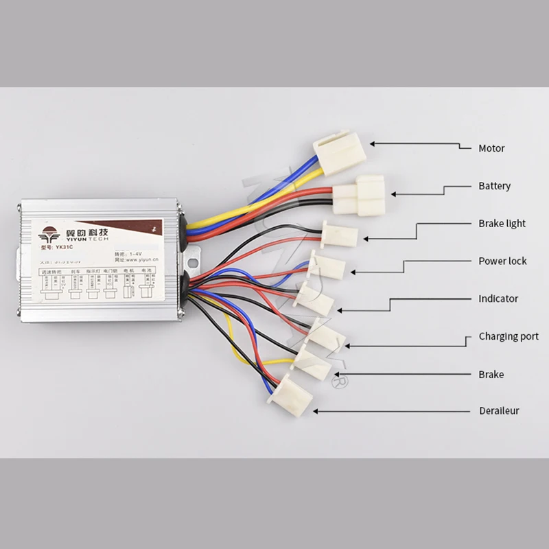 Excellent YIYUN 36V 800W DC Brush Motor Controller Electric Bike Bicycle Vehicle Match Motor Bicicleta Eletrica Accessories 5
