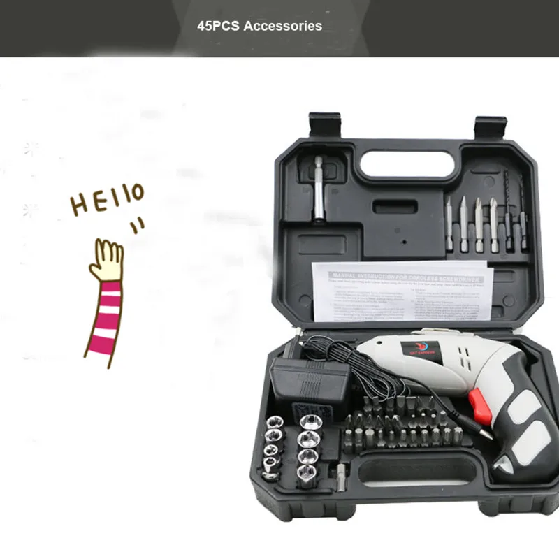 Отвертка электрическая многофункциональная 4 8 В 110 или 220 В|electric screw driver|power toolsscrew