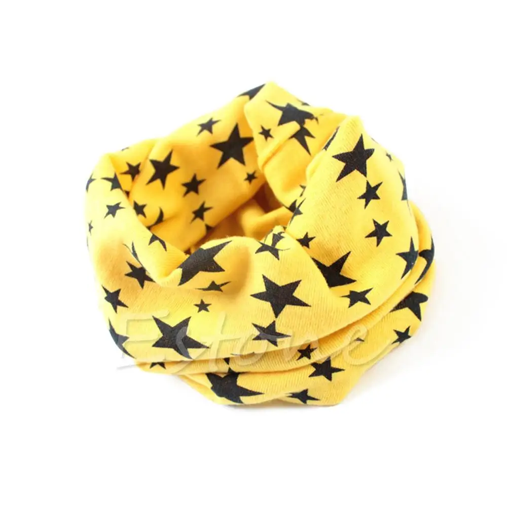 Осенне-зимний теплый воротник Детский шарф для мальчиков и девочек Детские шейные шарфы с круглым кольцом - Цвет: Yellow