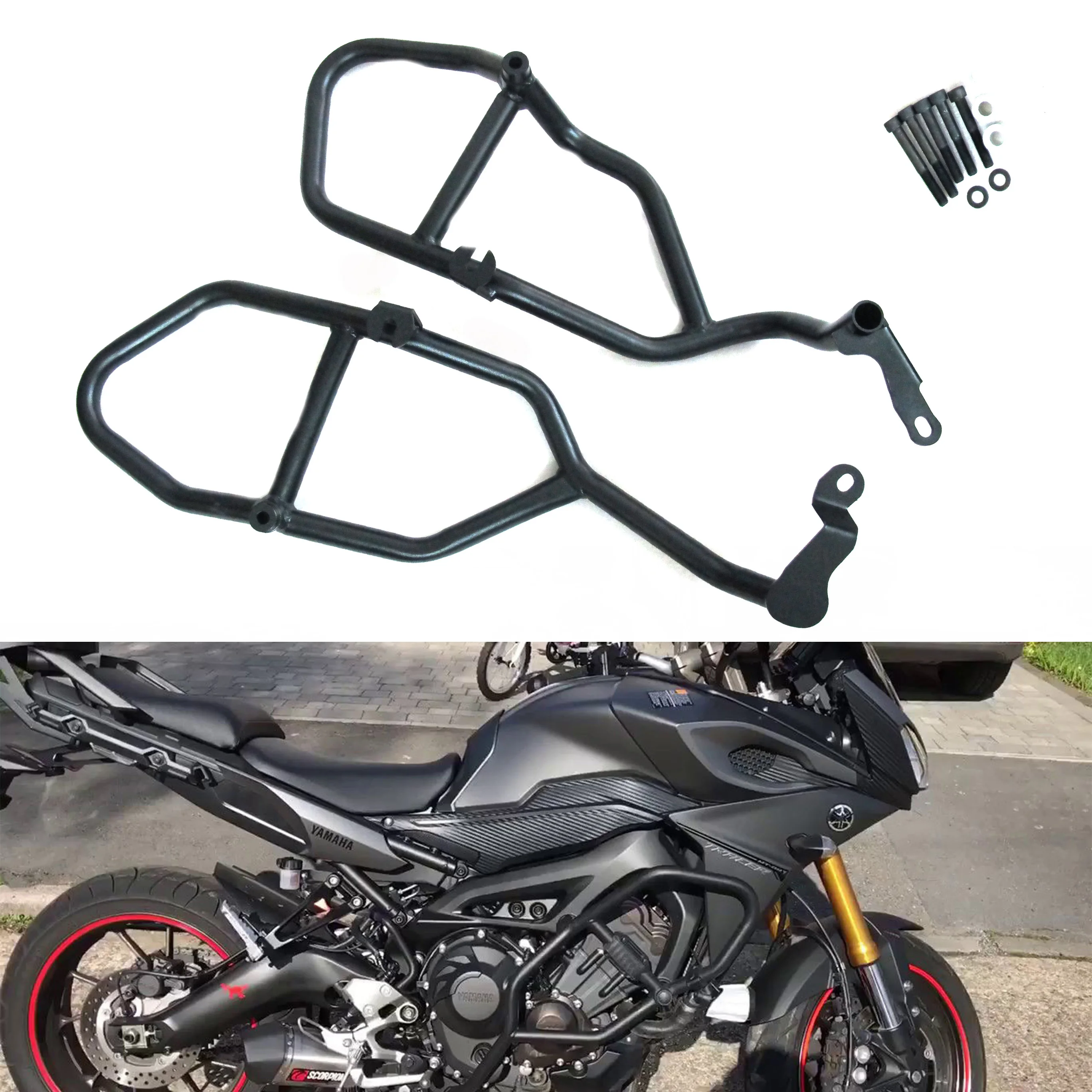 

For Yamaha MT09 Tracer FJ09 2015-2017 Motorcycle Engine Protective Guard Crash Bar Frame Protector