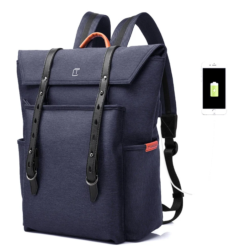 

2019 New USB Charging Laptop Computer Backpack Men's Multi-Function Waterproof Travel School Bags For Teenagers Large Capacity