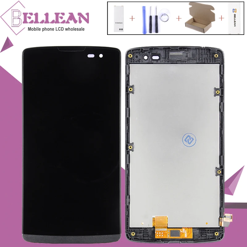 

HH 4.5inch For LG Leon H340 LCD H320 H324 H340N H326 MS345 Display Touch Screen Digitizer Assembly With Frame Free Shipping