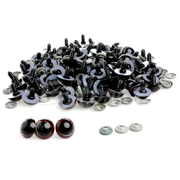 

Cute 100Pcs 20mm Plastic Safety Eyes For Teddy Bear Doll Animal Puppet Crafts