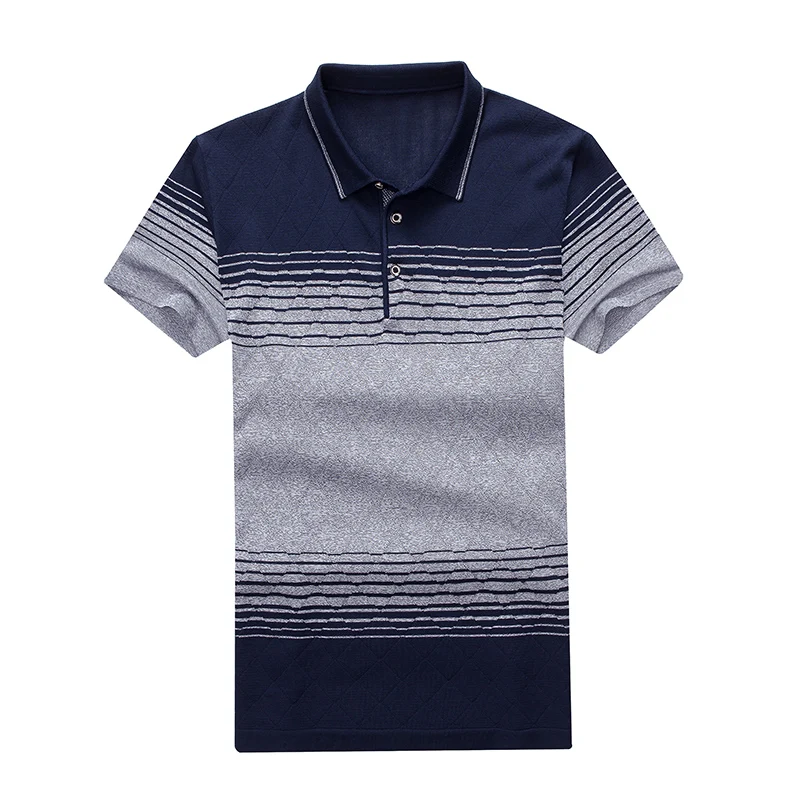 С коротким рукавом классический стиль рубашки поло большой размер 6XL Бизнес модные Повседневное MOOWNUC Для мужчин MWC Мода вентиляция