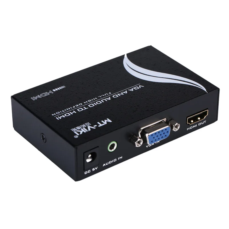 

VGA to HDMI computer notebook turn TV projector video converter 1080P with audio VH312