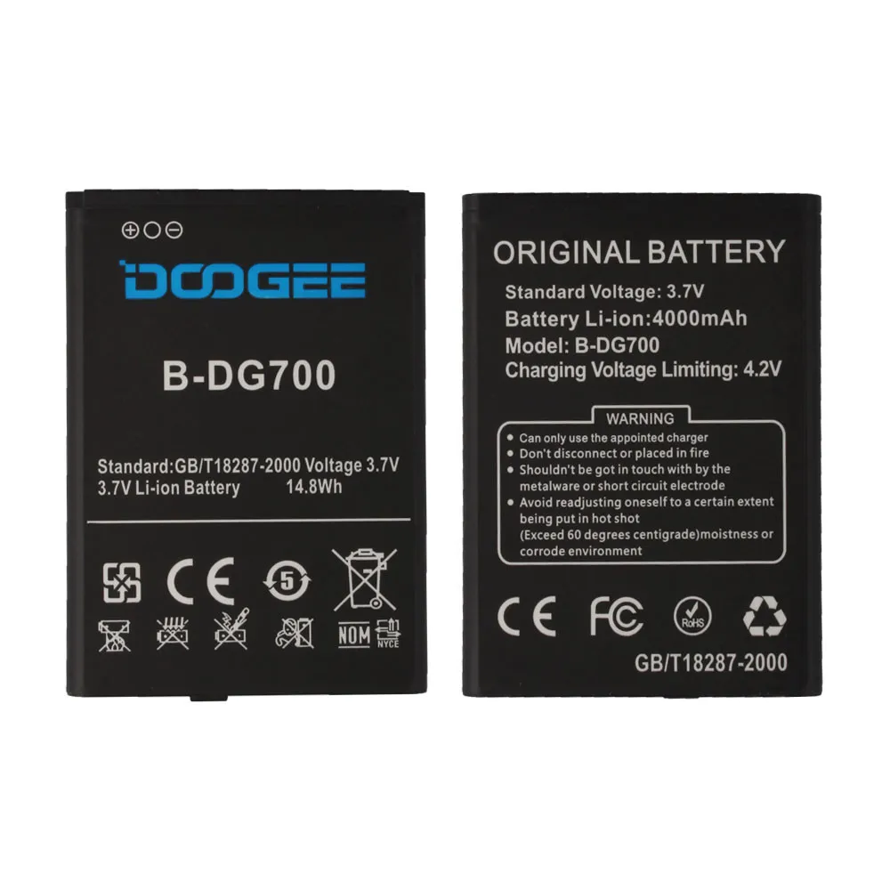 Ocolor для DG700 батарея 4000mAh литий-ионная запасная батарея Для DOOGEE TITANS2 DG700 смартфон