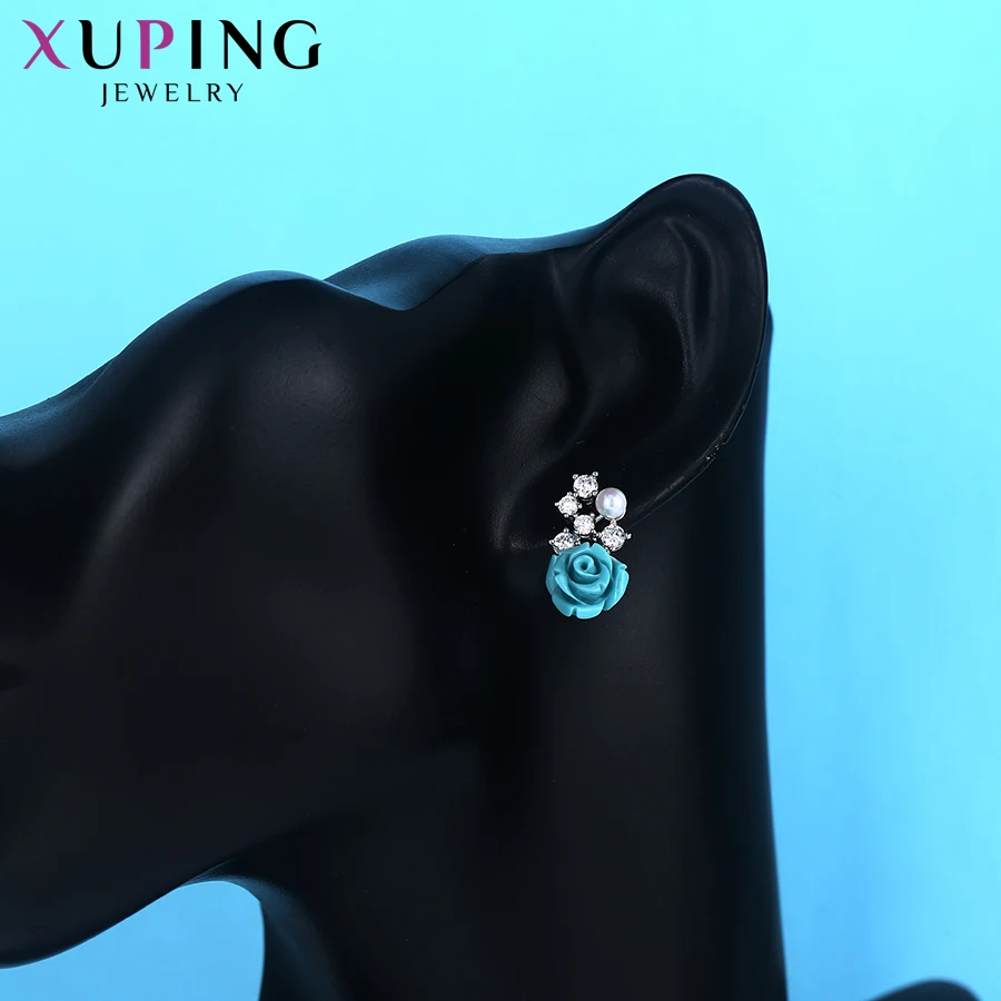 Xuping, элегантные серьги, дизайн, синтетический бренд, модные ювелирные изделия, серьги-гвоздики для женщин, M34-2005