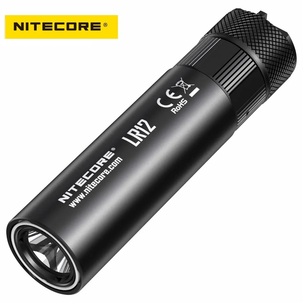 Оригинальный светодиодный фонарик NITECORE LR12 2 в 1 дизайн CREE XP L HD V6 1000 люмен на
