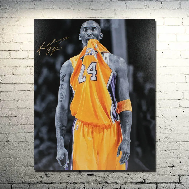 

Kobe Bryant SuperStar Dunks Art Silk Fabric Poster Print 24x30inch Basketball Sports Picture For Living Room Decor 002