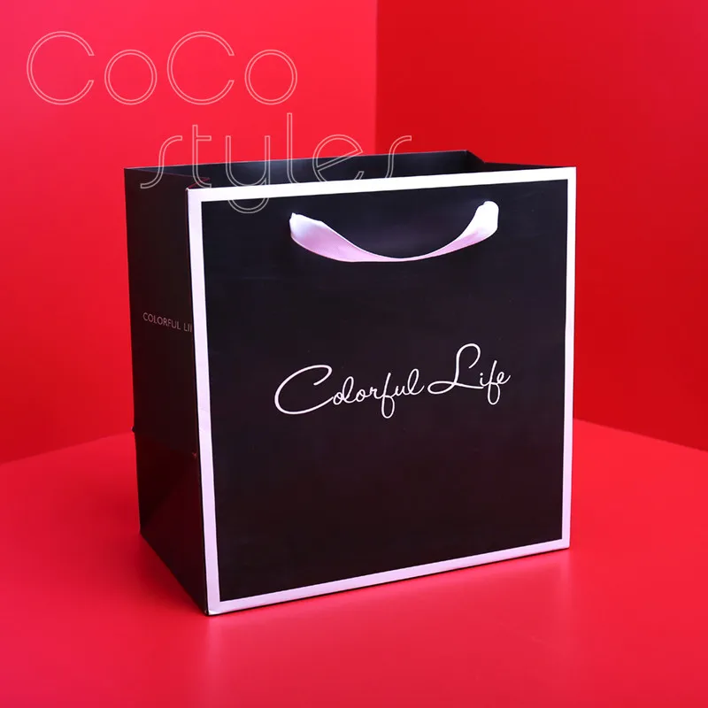 

Cocostyles personalized cool black rectangle handbag for business party events