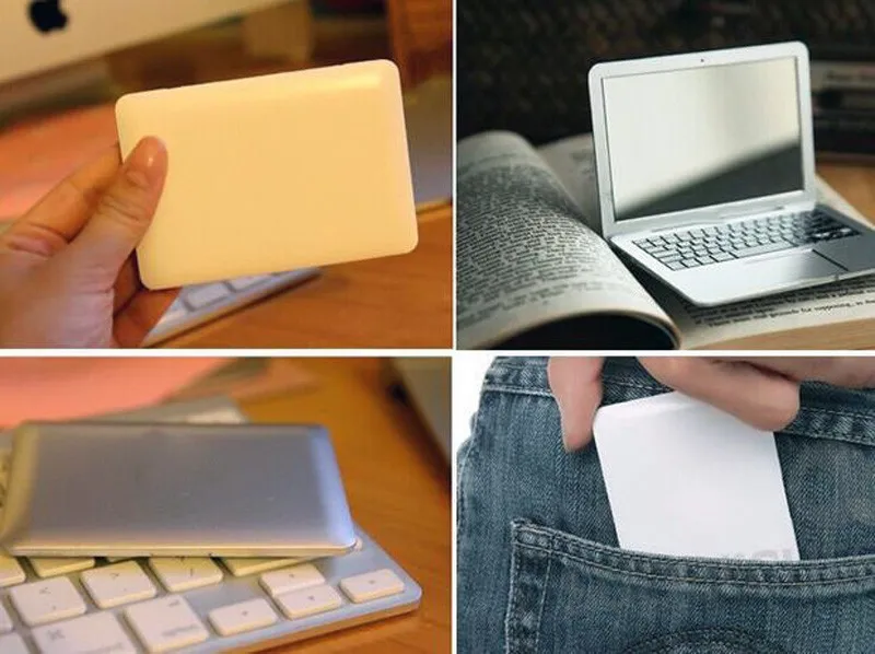 MirrorBook Air Silver Mini Novel Makeup MirrorBook Air Mirror для Apple MacBook Shaped