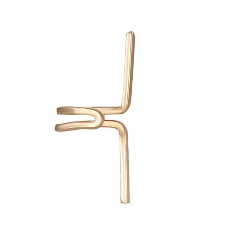 01 Fashion Personality Simple Jewelry Ear Clip Earring for Women Creative Women Geometric Clip Earrings Jewelry Gift Casual Earring - Окраска металла: 01