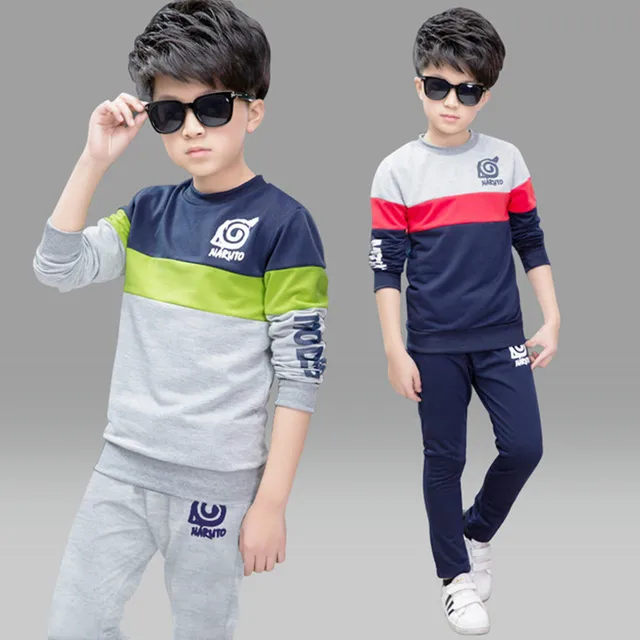 3 10 Years Children Boy Clothing Set Sport Suits Long Sleeve O neck ...