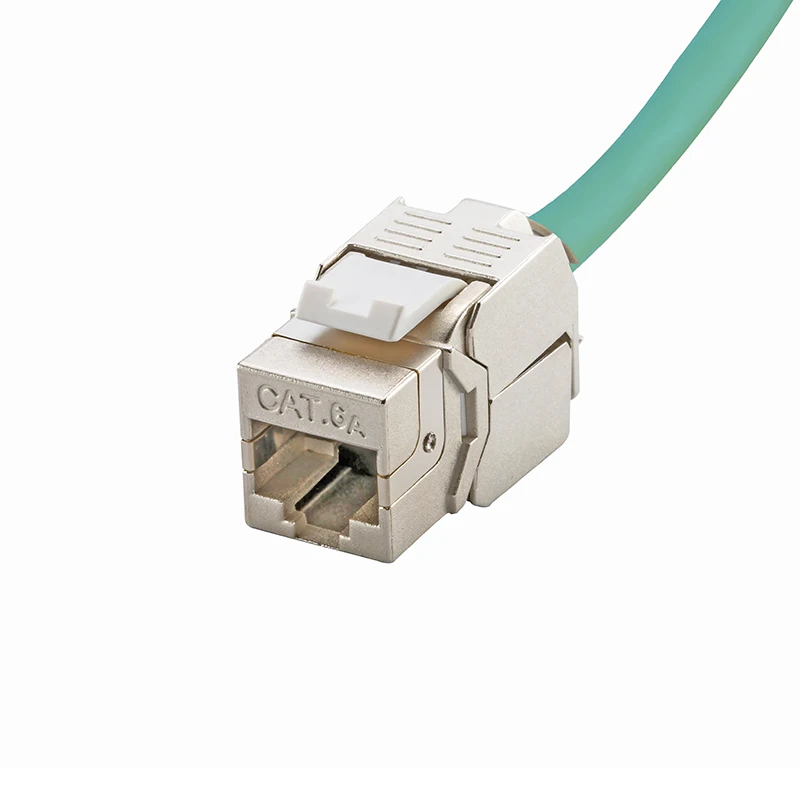 (12 шт./упак.) 10 Гб сетевой Cat6A (CAT.6A класс Ea) RJ45 экранированный разъем Keystone Jack также