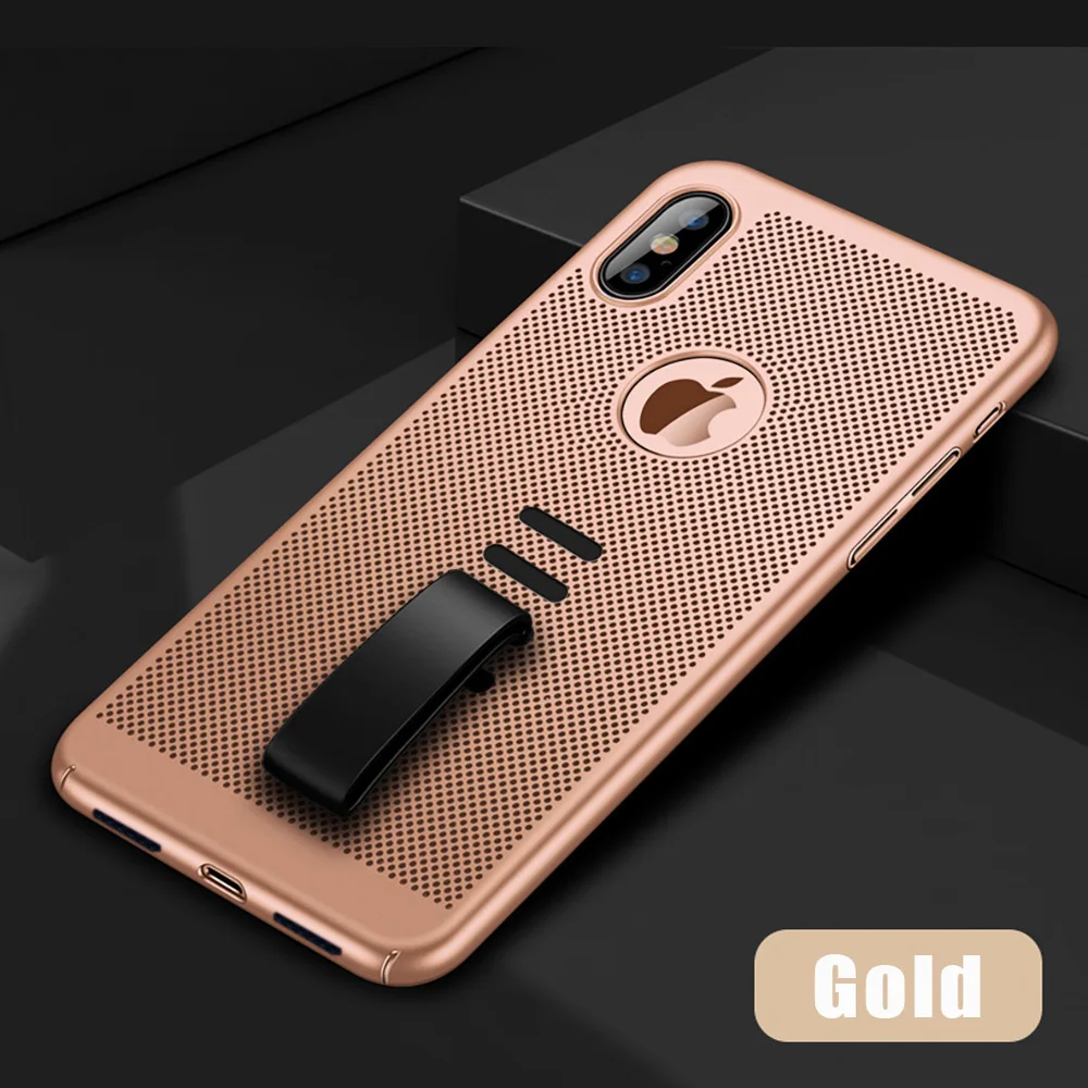 KIPX1034J_1_JONSNOW Heat Dissipation Hollow Phone Case For iPhone 7 8 Cases for iPhone XS XR 6S 7P 8 Plus PC Back Cover for iPhone XS Max Capa Fundas