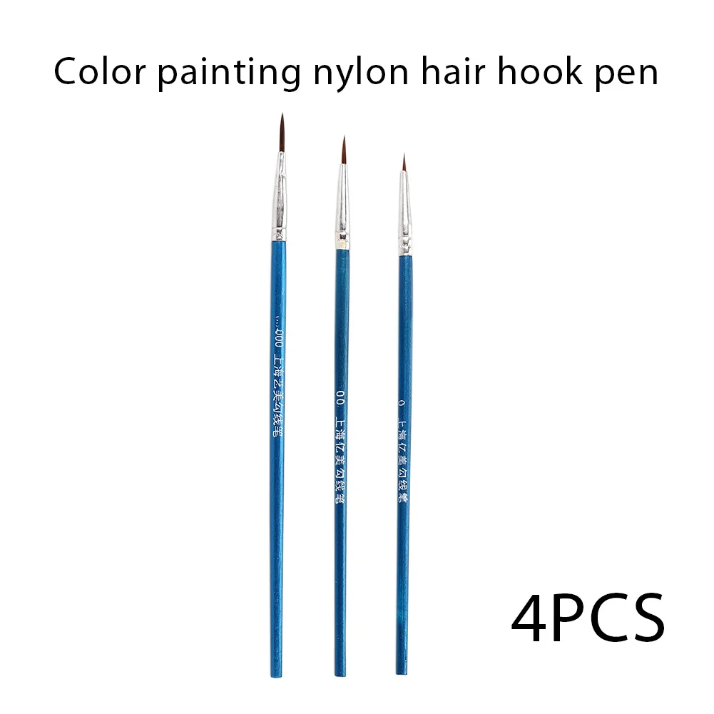 

4pcs/Set Painting Brush Technical Pen Scriptliner Oil Painting Portable Color