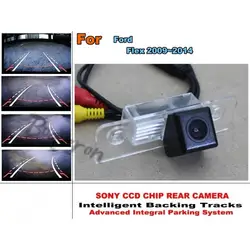 Для Ford Flex 2009 ~ 2014 заднего вида Камера траектории интеллектуальные Tracks HD CCD Ночное видение Парковочные системы
