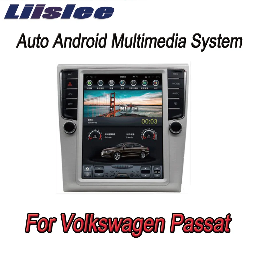Liislee 2 din Android для Volkswagen Passat 2009~ большой экран Автомобильный мультимедийный плеер gps навигация Видео Радио Bluetooth