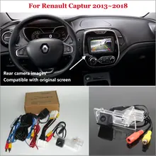 Yeshibation Car Rear View Back Up della Macchina Fotografica di Inverso Set Per Renault Captur 2013 ~ 2018 di Visione Notturna di HD RCA e originale Dello Schermo