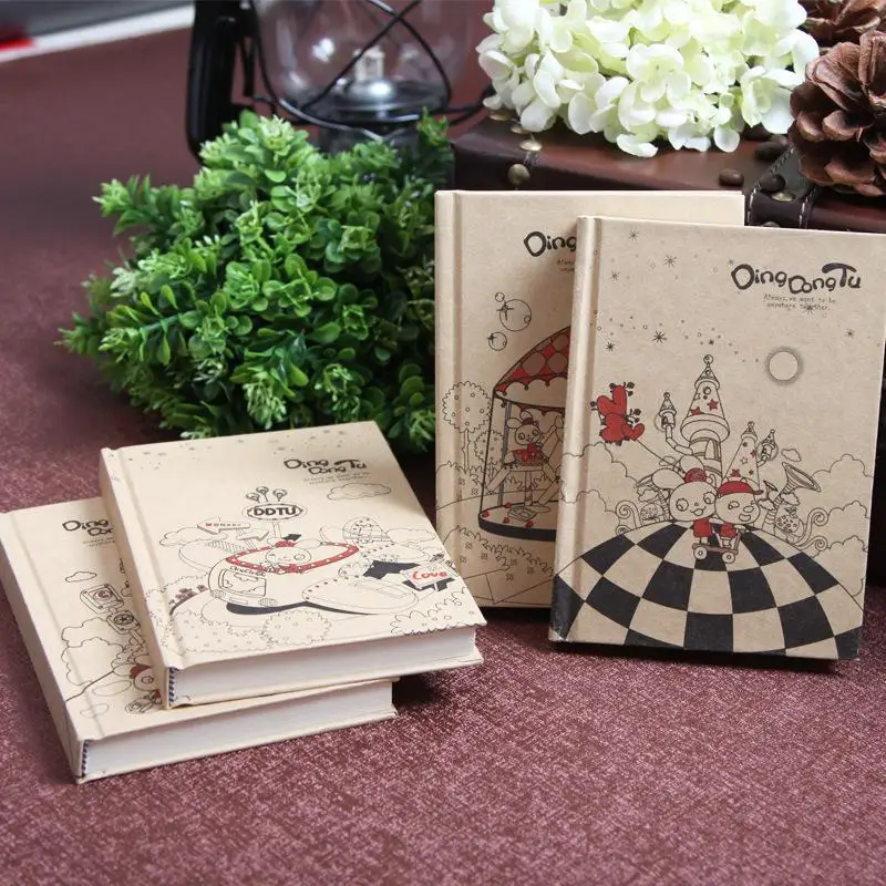 

Cute Diary School Notebook paper A6 Notepad 128 Sheets Office School Supplies Notebooks note book gift