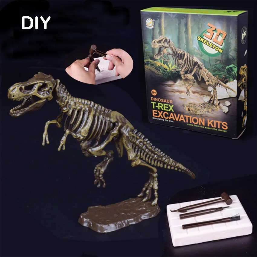 Роскошная научная развивающая игрушка DIY динозавры Сборная модель Динозавр из