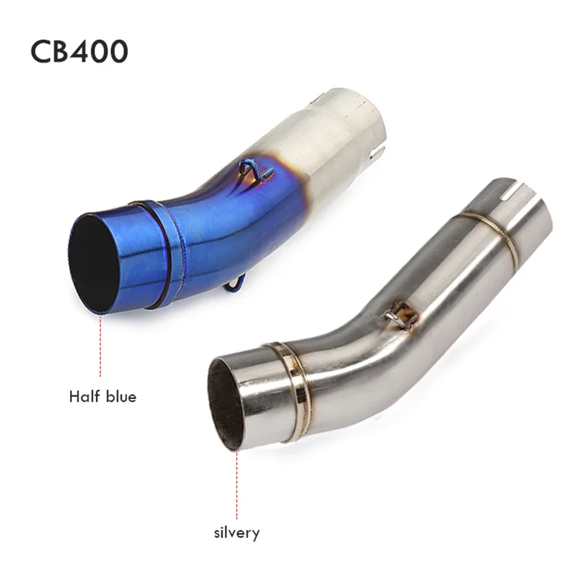 

Cb400 Mid Link Pipe Motorcycle Exhaust Muffler Stainless steel Middle Link Pipe Tube Slip On For Honda cb400 exhaust pipe