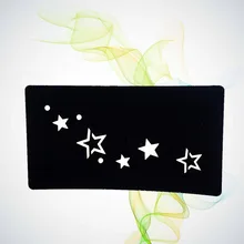 Звездный Браслет Водонепроницаемый полый трафареты татуировки для аэрографа живопись хны конусы поддельные татуировки шаблон стикер рождественские подарки